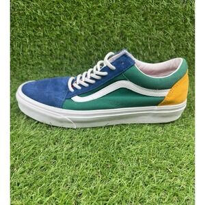 Vans Old Skool Yacht Club Womens Size 10 Blue Green Athletic Shoes Sneakers